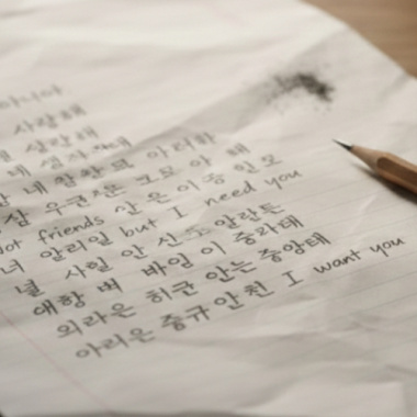 사랑해(Not friends, but I love you)